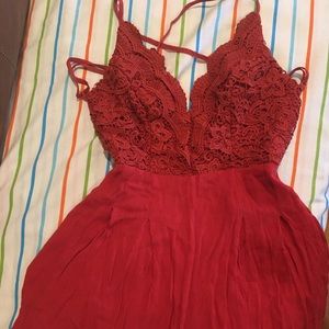 Backless women romper